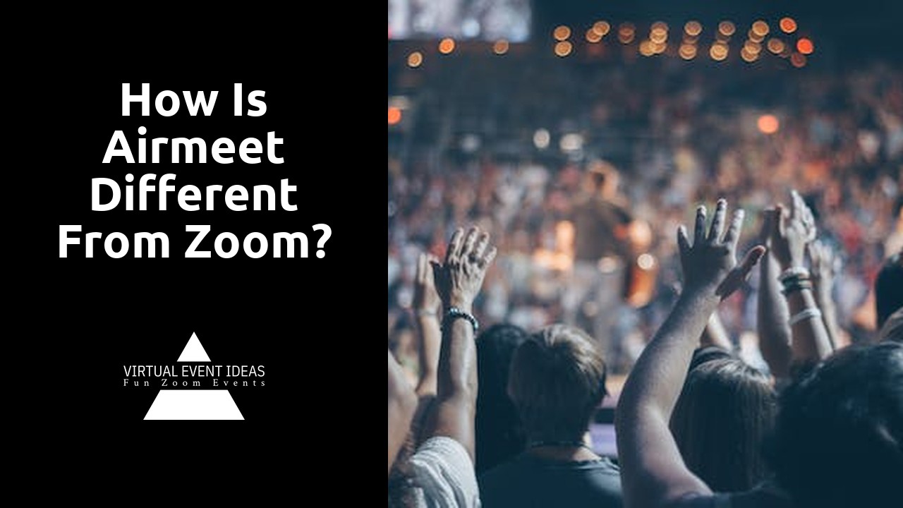 How is Airmeet different from zoom?